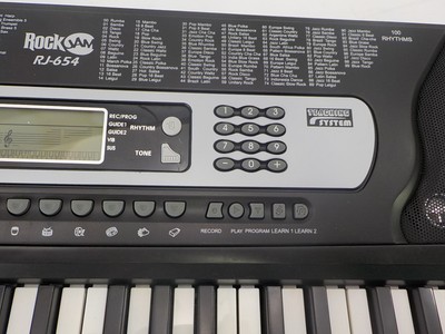 RockJam RJ654 54-Key Portable Electronic Keyboard with Interactive LCD Screen
