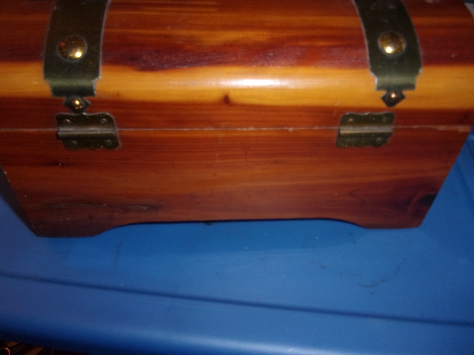 Fred Lauer Desktop Cedar Chest metal Bands & handles Wrigley Building Chicago