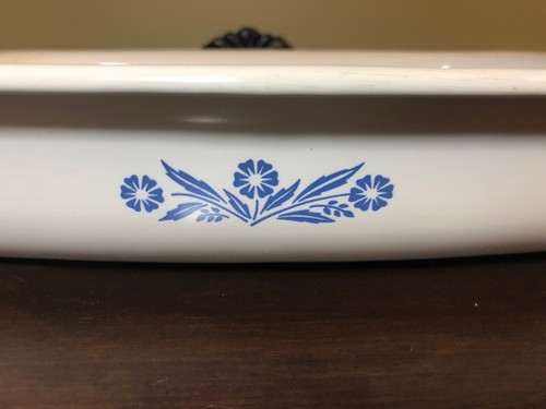 Intage Corning Ware Blue Cornflower P-21 Roaster