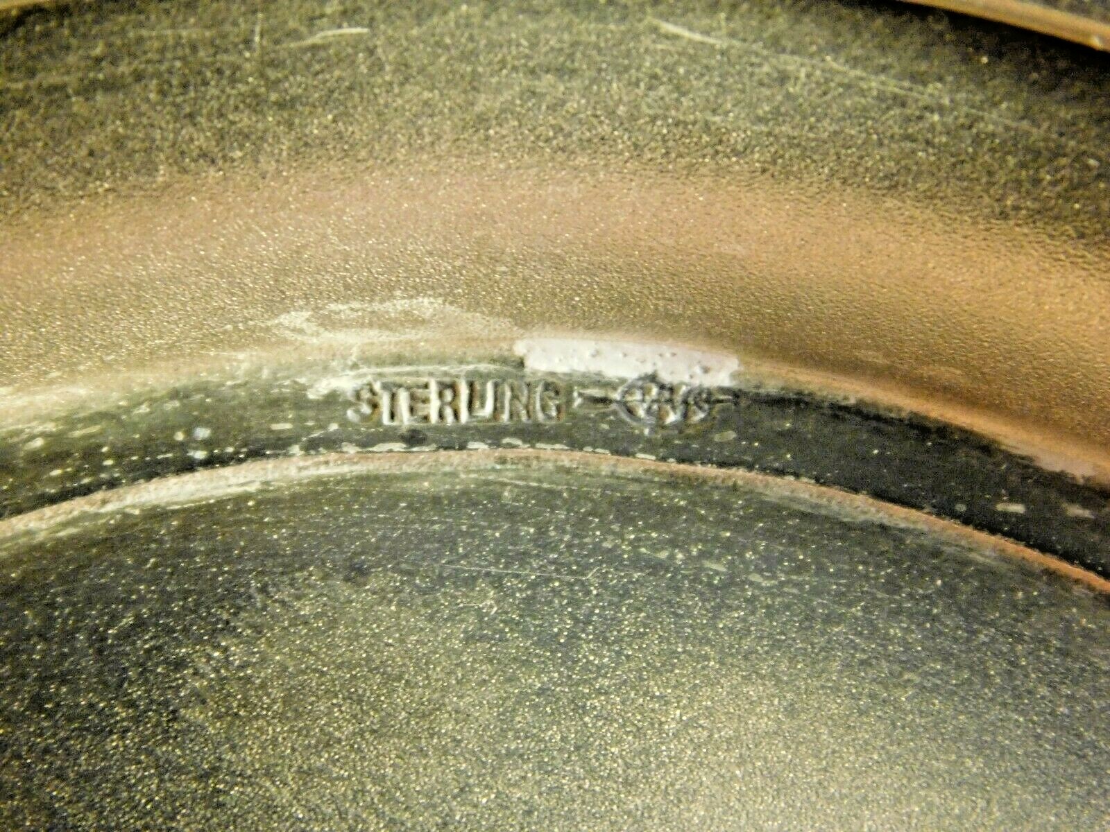 ANTIQUE WEBSTER STERLING SILVER ROUND TRAY / PLATTER