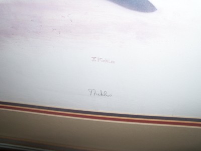 WWII Ace PAPPY BOYINGTON AUTOGRAPHED Corsair Limited Print by J. Ficklen