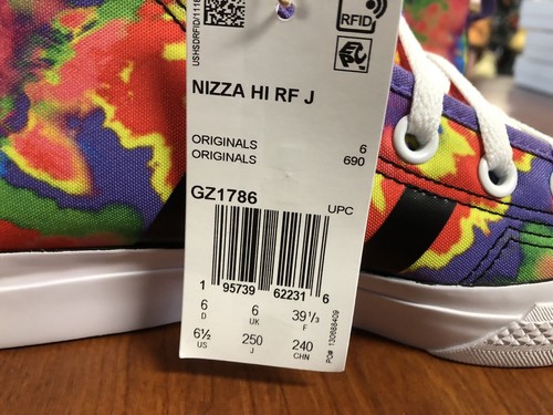adidas Originals Nizza Hi RF Size 6.5 J x Simpson Sneakers GZ1786