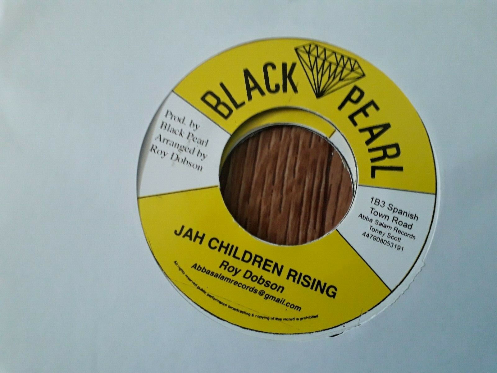 ジャマイカ7” Roy Dobson Jah Children Rising none Black Pearl /00050 7