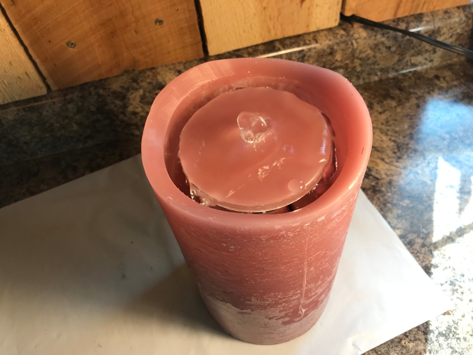 Aqua Flame Flameless Candle Fountain with Timer