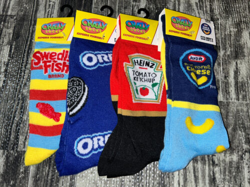 Crazy Socks Novelty Print / Crew One Pair / Men's Shoe 6-12 / EXPRESS YOURSELF