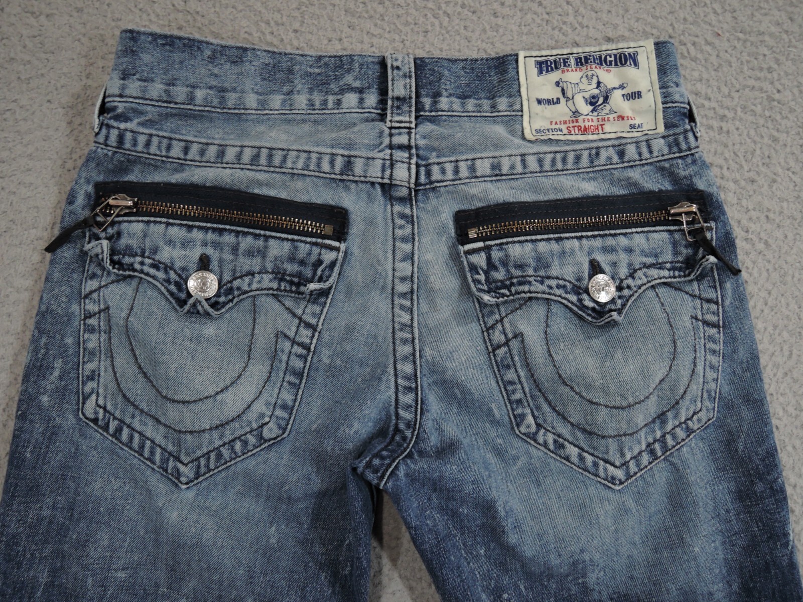 パンツ true religion True Religion Men's Ricky Straight Leg Jeans, Dark WASH