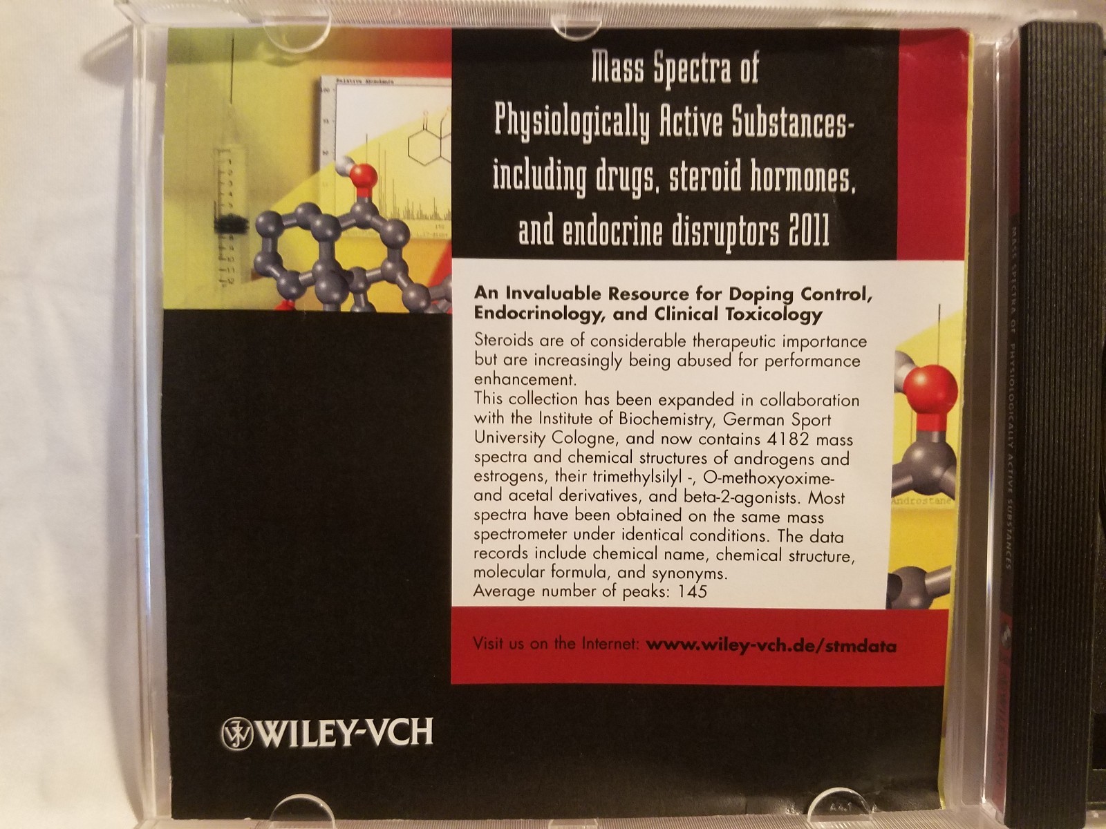 Wiley-VCH Mass Spectra of Physiologically Active Substances CD Software