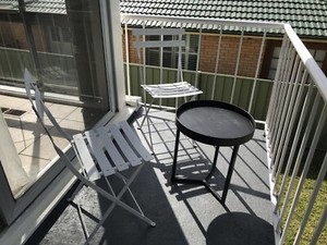 Quality White Metal Outdoor Bistro Chairs x 2 As New | Outdoor Dining