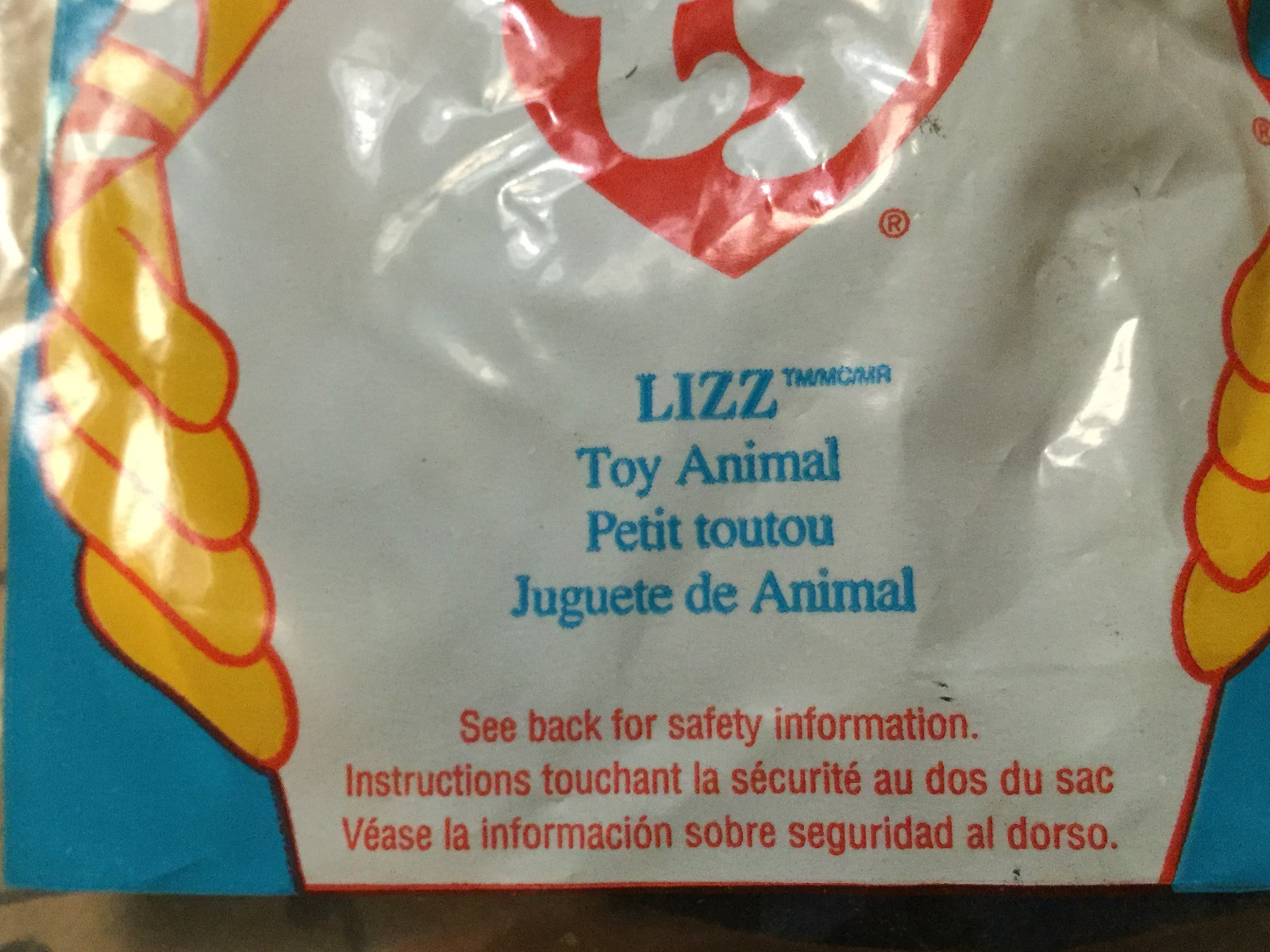 original SEALED McDONALDS - TY beanie babies -- LIZZ, QUACKS, LIZZ