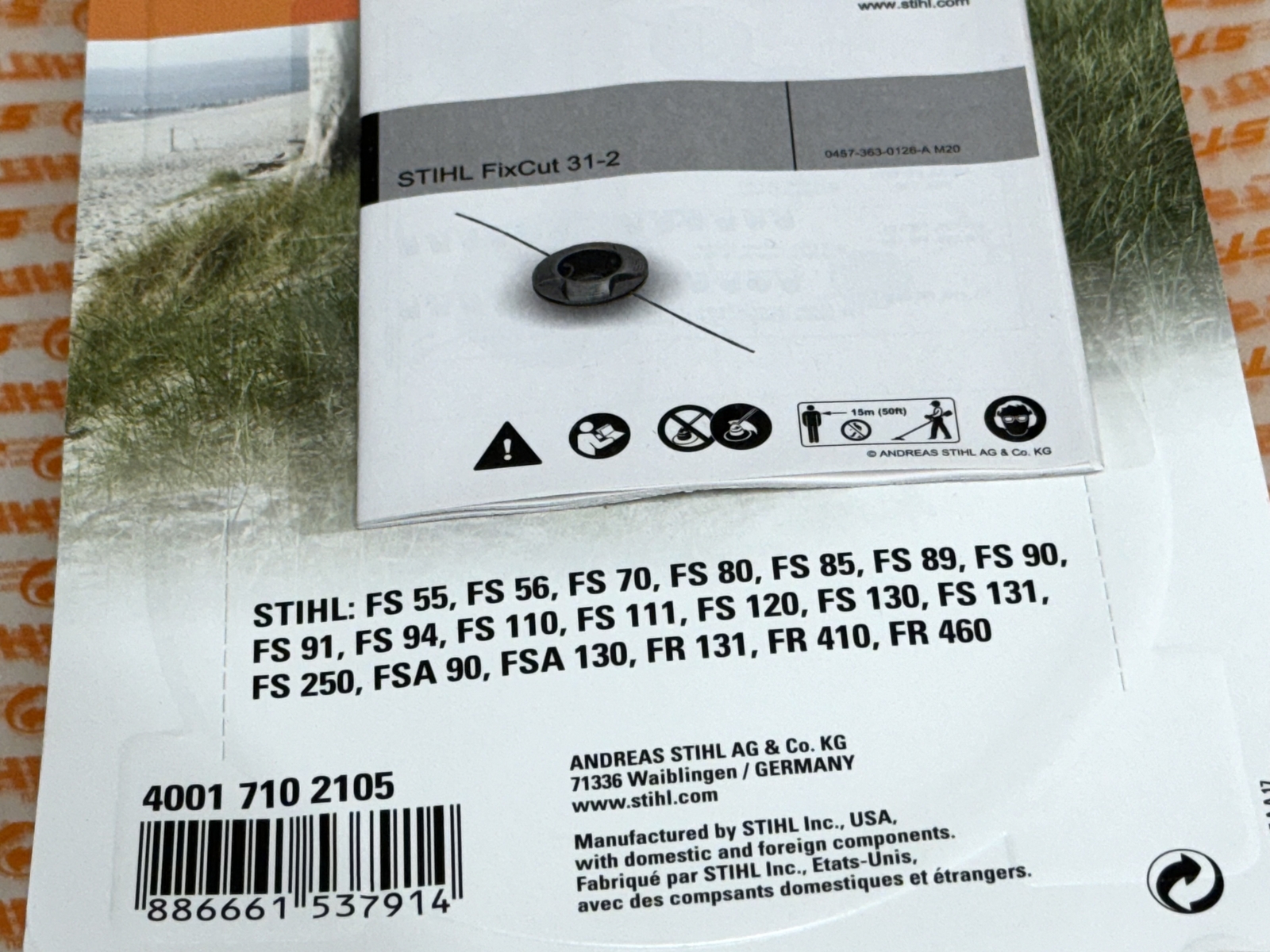 STIHL OEM FIXCUT 31-2 TRIMMER HEAD 4001 710 2105 FS 55 56 70 80 85 89 90 + MORE - Picture 2 of 3