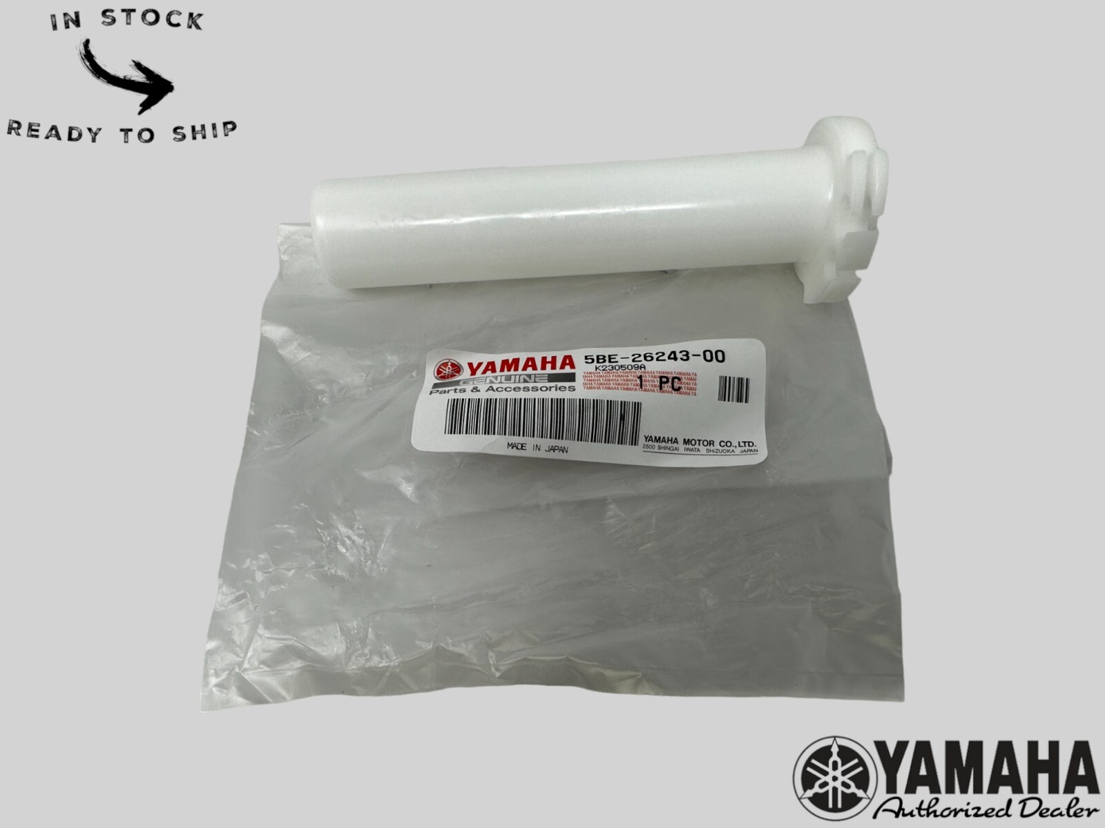 すばる Yamaha Genuine OEM Authentic Throttle Guide Tube 5BE-26243
