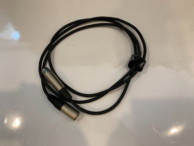 Switchcraft XLR Male to Female 3 Pin Microphone 6' Long Black Cable