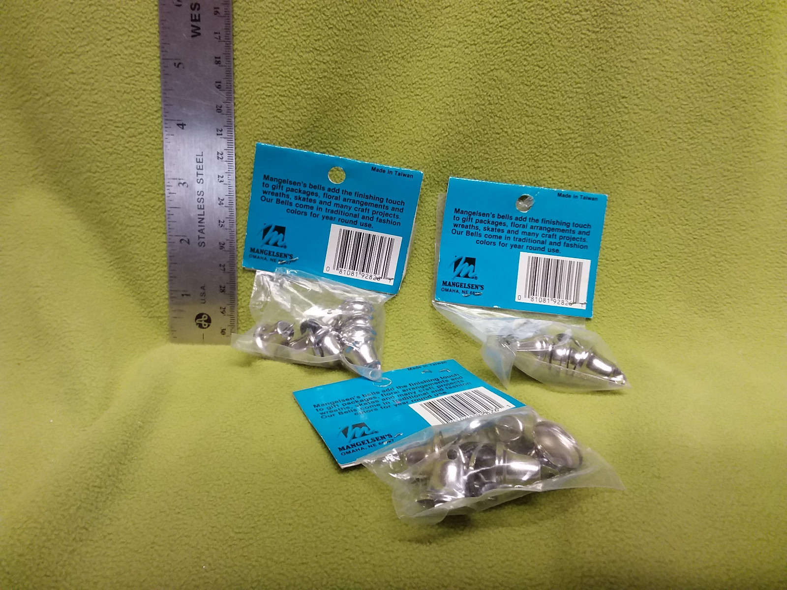 Mangelsen`s Liberty Bells 18MM Silver-3 packages-27 pieces