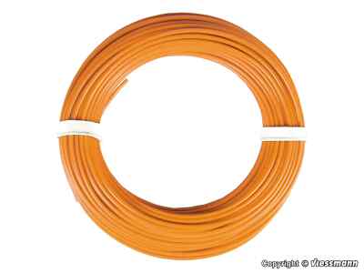 VIESSMANN 6869 Electric Wire Orange 0.14 mm2 Roll Of 10m