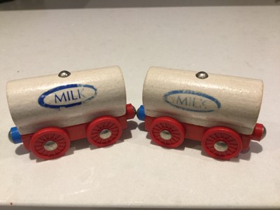 antique wooden train set