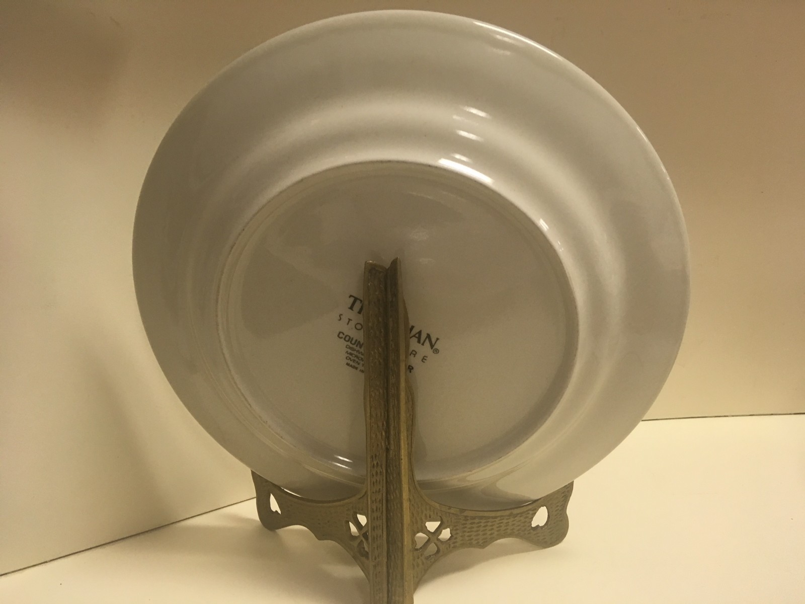 Tienshan stoneware teddy bear dinner plate