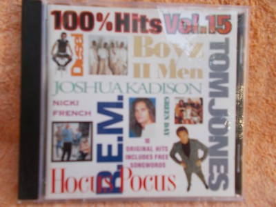 100% HITS VOLUME 15(JEWEL,BOYZ 2 MEN JOSHUA KADISON,REM,GREEN DAY,) C.D.NEW