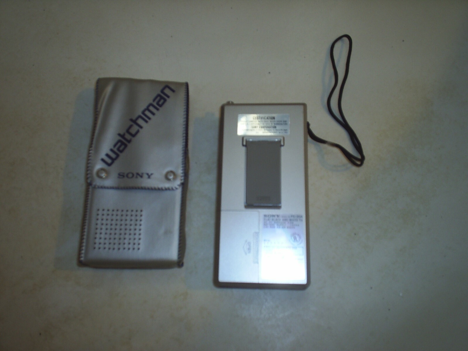 Vintage Sony Watchman Detroit Tigers Edition MLB Portable TV With Case