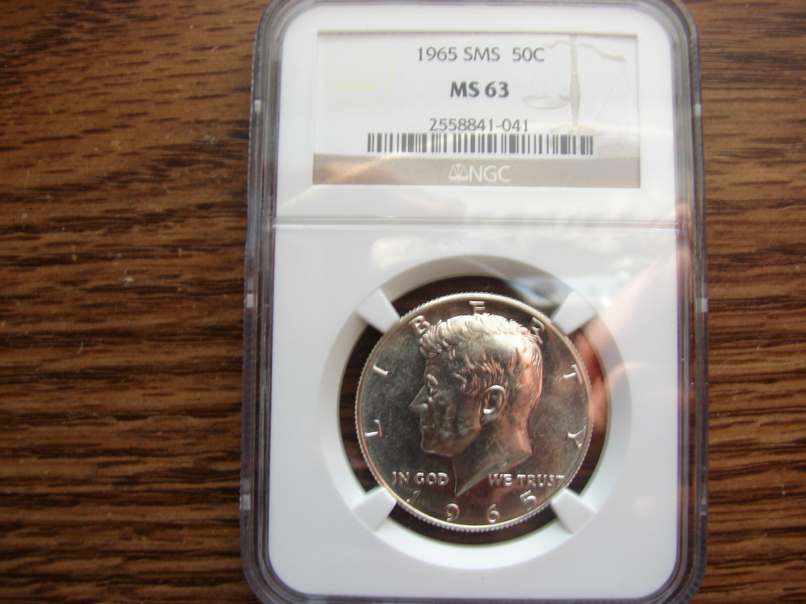 1965 SMS 40% KENNEDY 50C COIN Certified NGC MS63 MAKE OFFER!!!