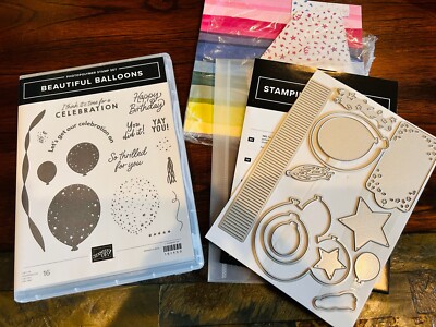Stampin Up - Bundle - Beautiful Balloons Stamp Set, with Dies