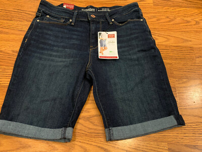 Levis Modern Bermuda Denim Shorts Womens 8