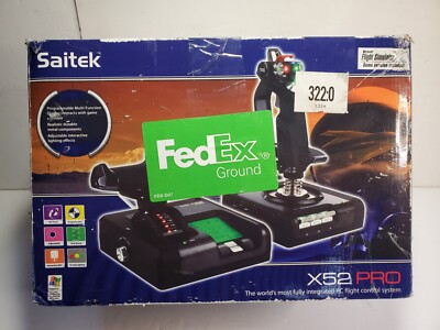 Logitech Saitek X52 PRO Flight Control System In Original Box - READ!