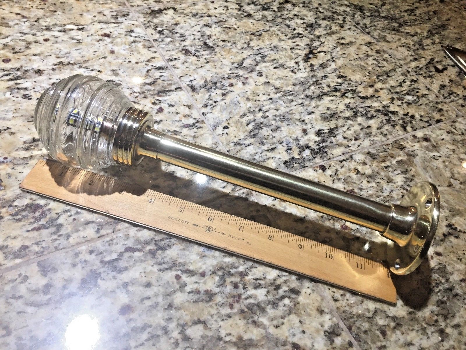 OLD WILCOX CRITTENDEN BEEHIVE STERN LIGHT, CHRIS CRAFT, CENTURY... LED WIRED 12