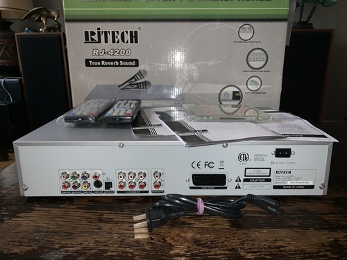 RJ Tech RJ-4200 Karaoke Machine Receiver w/Original Box & Manual TESTED WORKING!