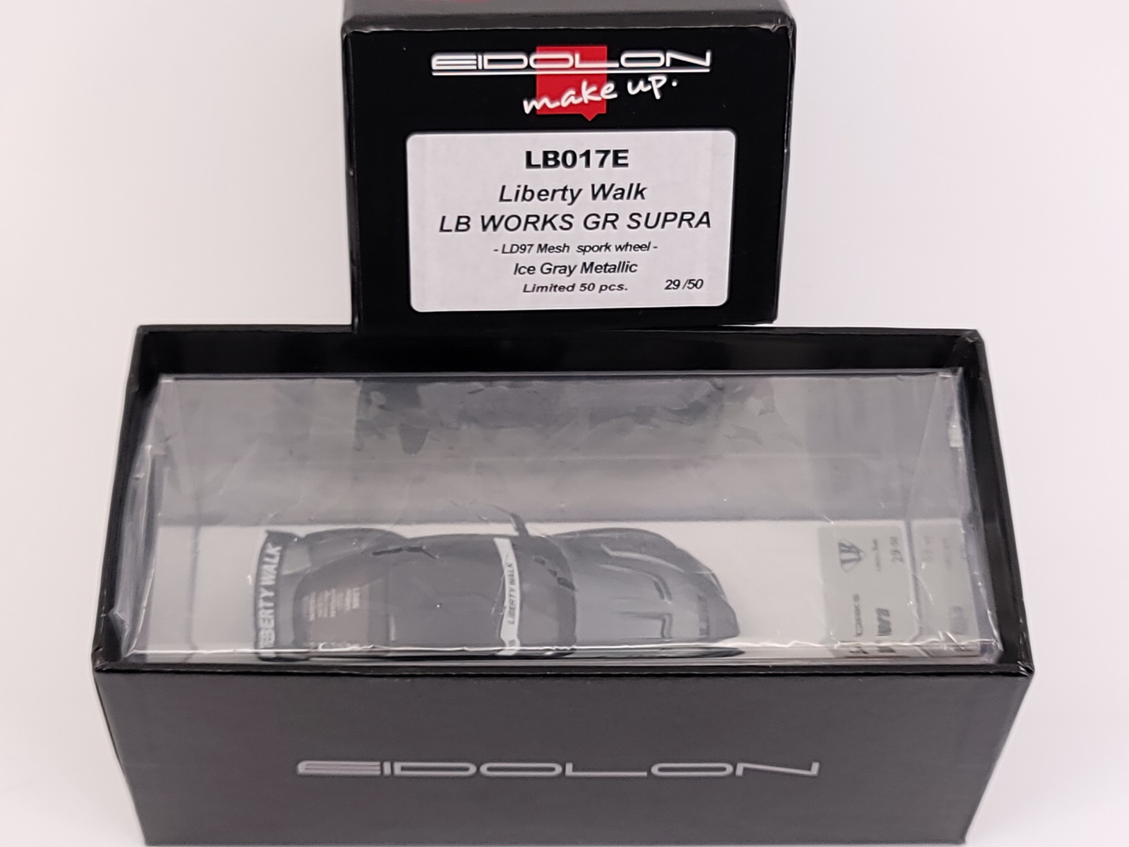 Make Up Eidolon 1:43 LB Works GR Supra A90(LD97 wheel) Ice