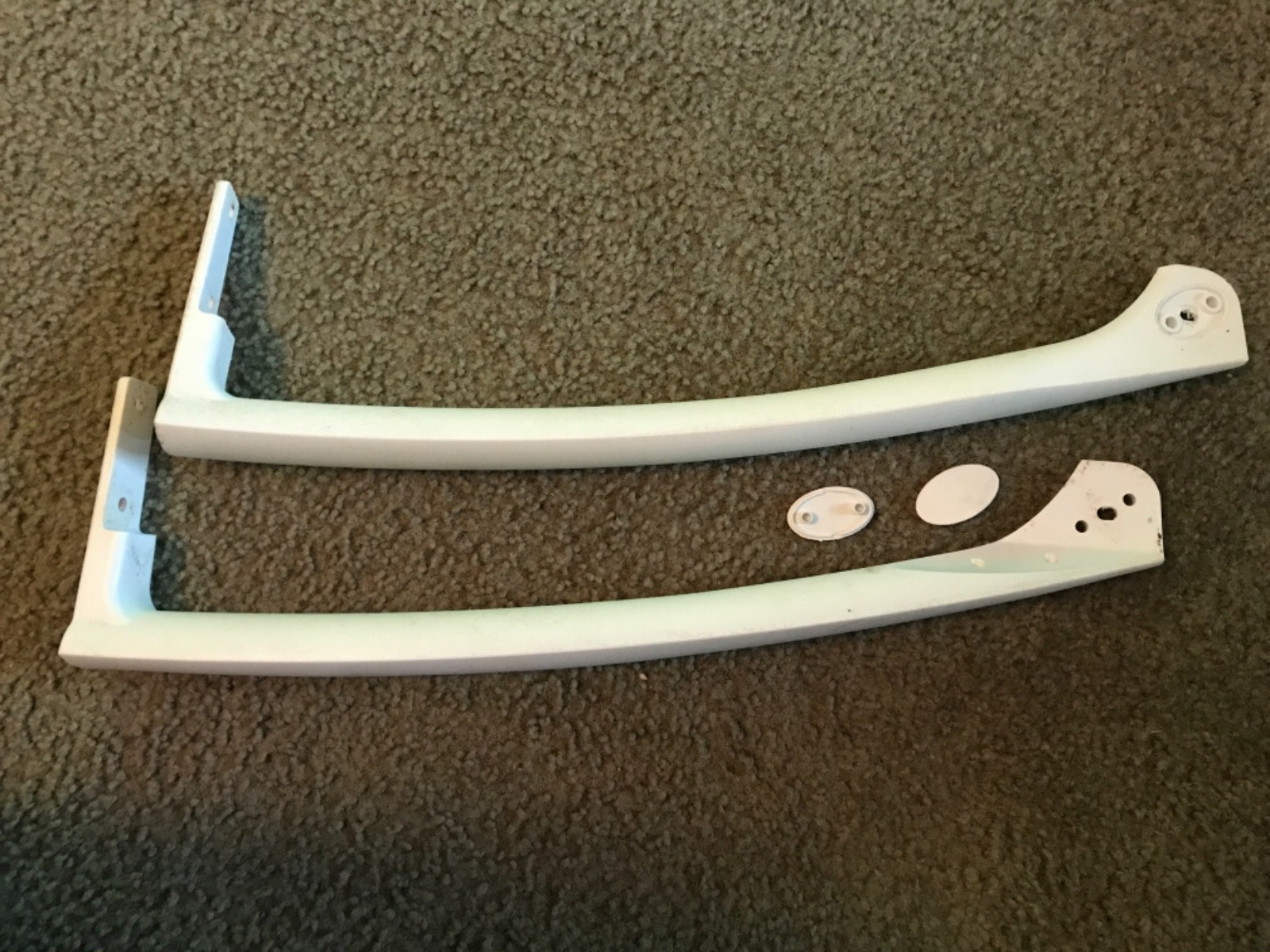 Original Frigidaire Refrigerator & Freezer Door Handles White Part #: 2403392