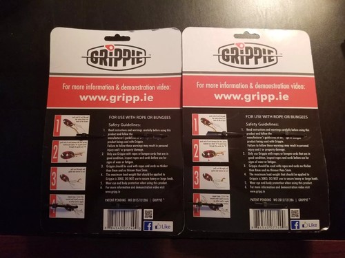 2 Packs New Grippie tie down utility tool for ropes and bungees ~FREE SHIPPING ~