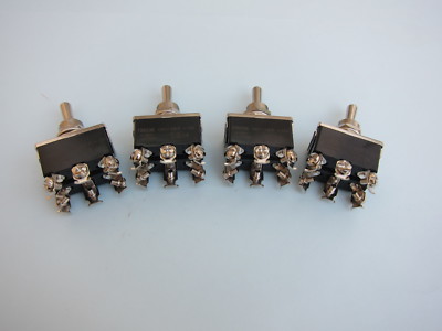 Lowrider Hydraulics Toggle Switch 6 prongs, smooth (on)-off-(on), 4 pack