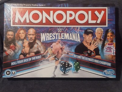 Hasbro Gaming : Wrestlemania Edition Monopoly Board Game for Ages 8 and up