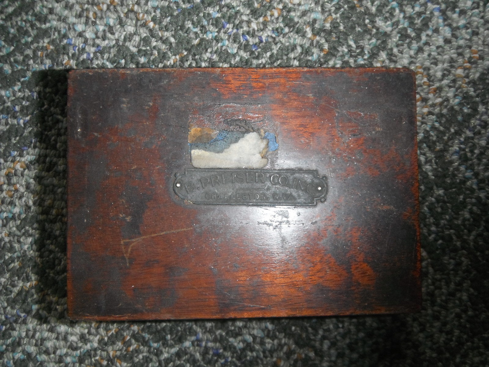 B. PREISER CO. INC. Charleston WV  stainless calibration weightsVintage