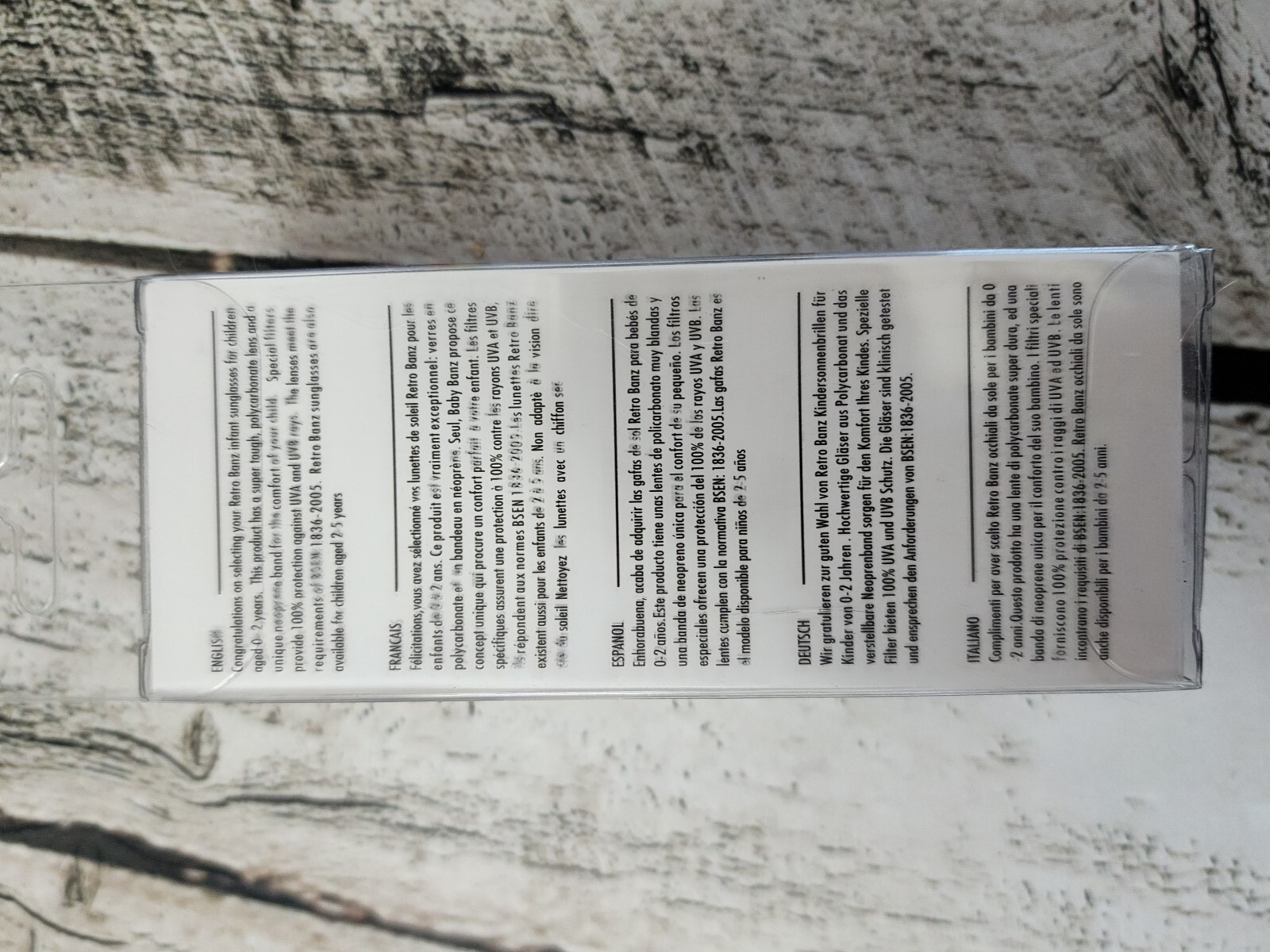 Baby Banz Retro Banz | Oval | White | NEW | 100% UV Protection