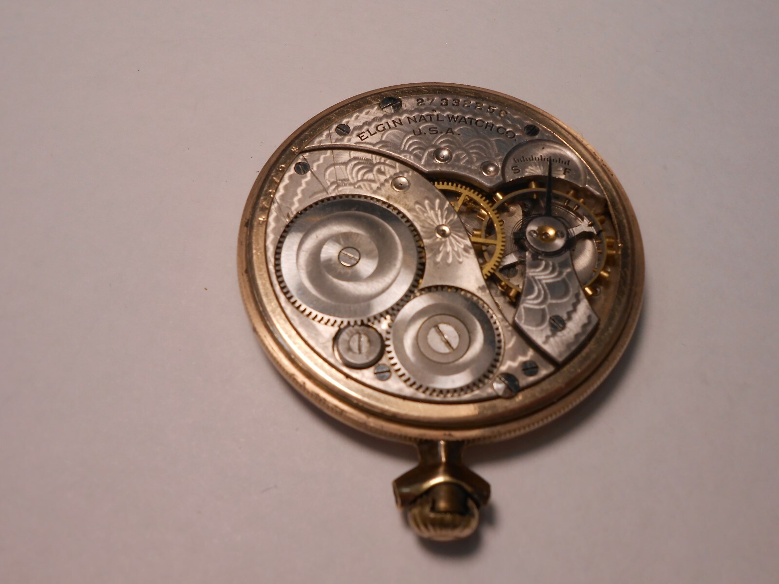 Vintage Elgin Pocket Watch For Parts