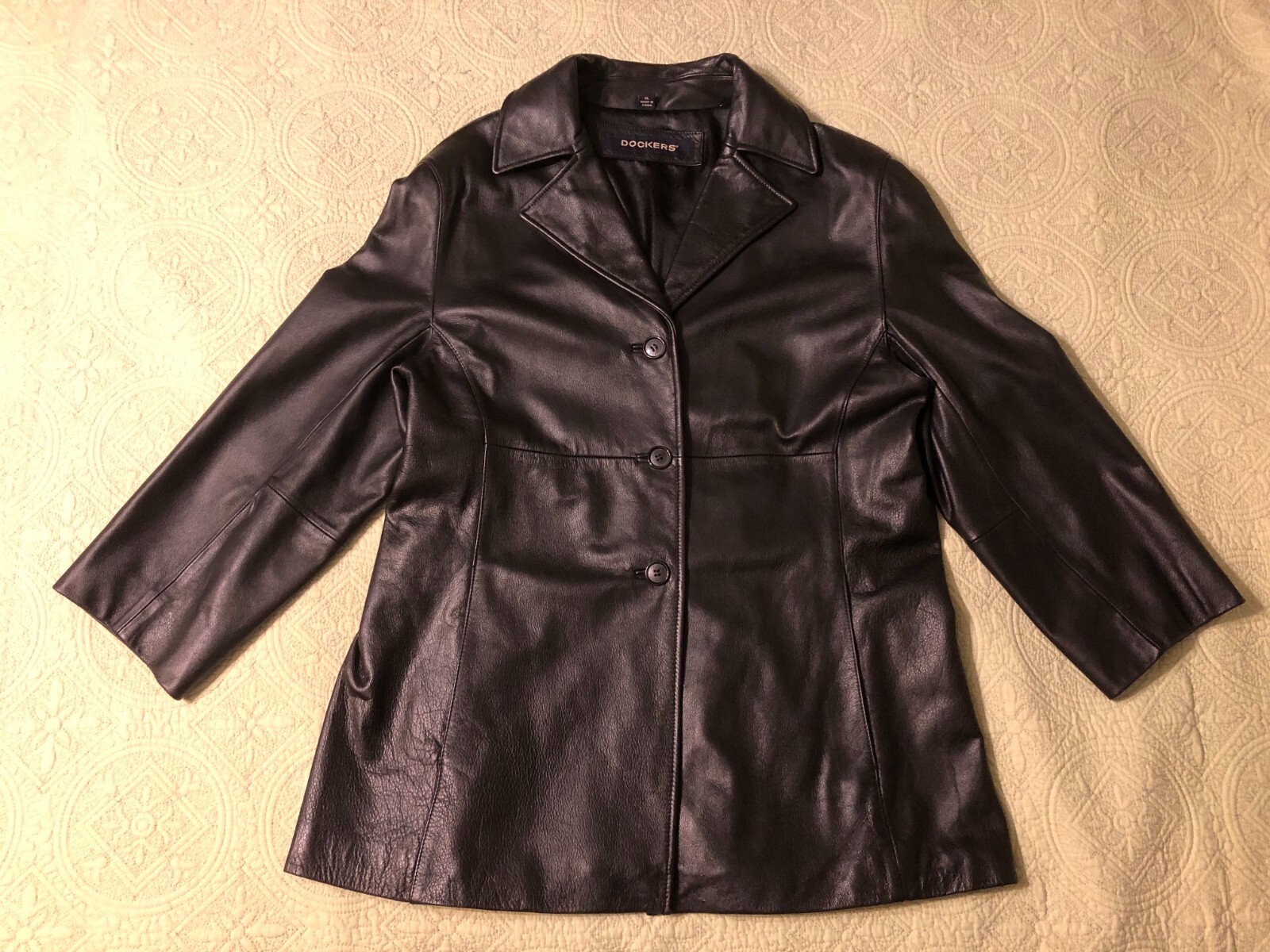 ジャケット・アウター Dockers Oversized Nylon Jacket Black-Recycled-Nylon-Channel-