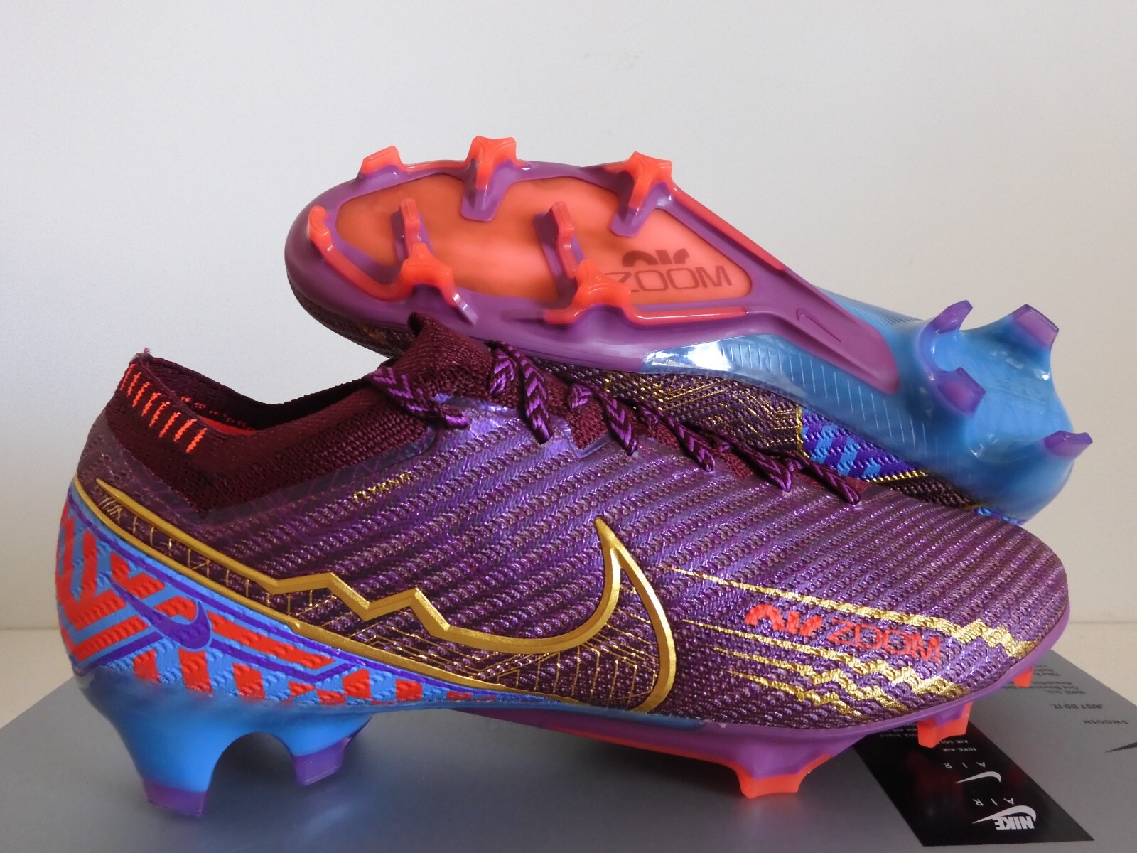 Nike Zoom Mercurial Vapor 15 Elite Km Fg Kylian Mbappe Sz 12 Nike Zoom Mercurial Vapor 15 Elite Km Fg Kylian Mbappe Sz 12
