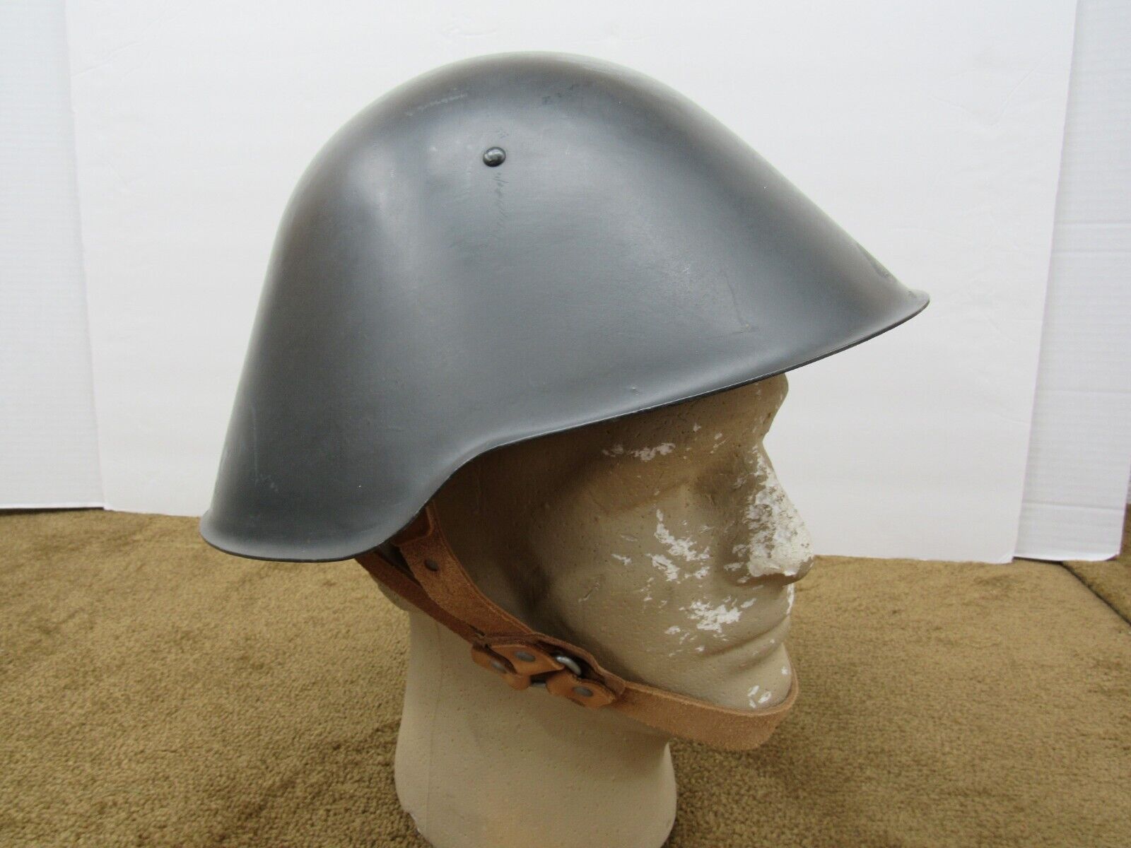Early 1958 East German DDR NVA GDR Steel Helmet Shell M56 w Early 1958 East German DDR NVA GDR Steel Helmet Shell M56 w