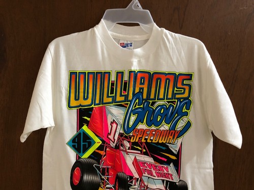 Williams Grove Speedway Vintage 2 Sided T Shirt 1995 EVERY FRIDAY NIGHT
