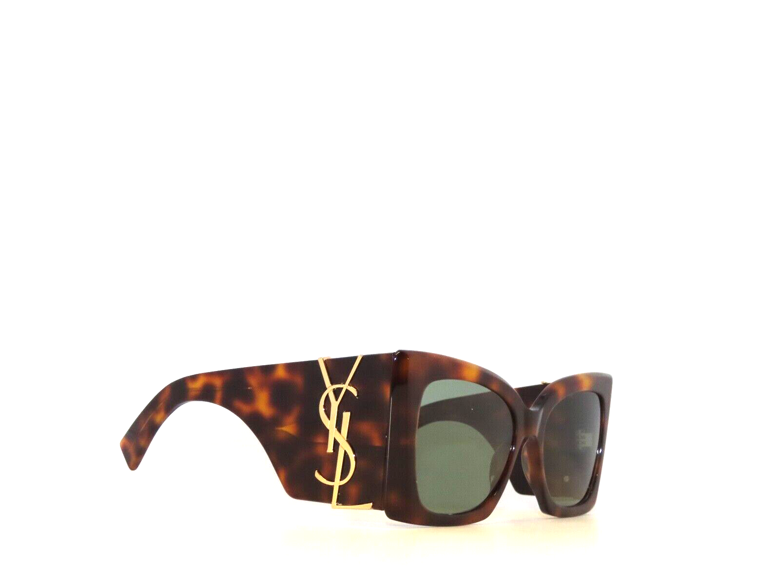 Pre-owned Saint Laurent Blaze Sl M119 119 002 Havana Green Sunglasses