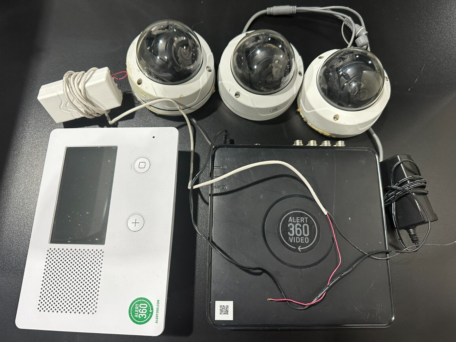 Alert 360 dome cameras with 2TB DVR video recorder and GO 2gig control panel