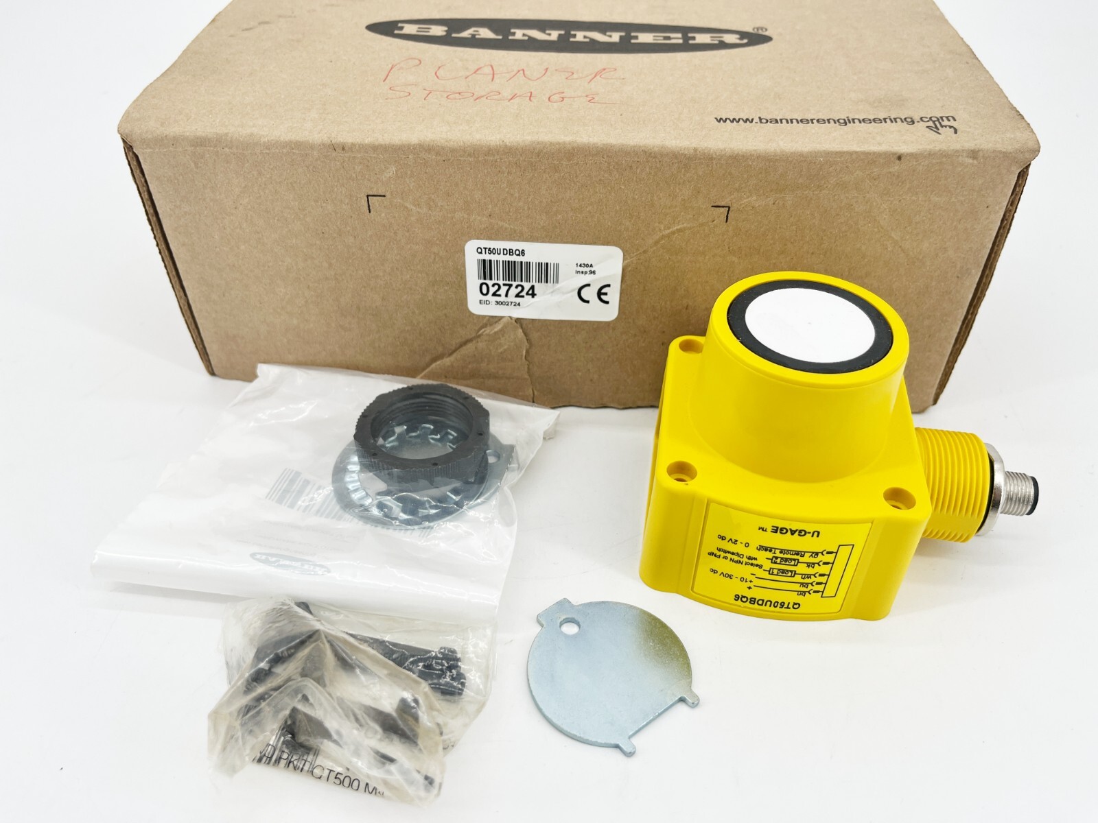 New Banner Engineering QT50UDBQ6 Ultrasonic Proximity Sensor