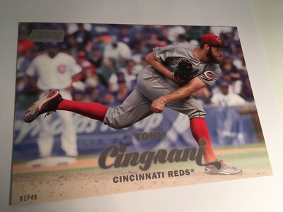 2017 Topps Stadium Club Jumbo 5x7 Tony Cingrani Reds 87 # d 01/49
