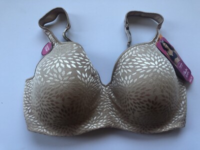 NWT Playtex Secrets Sexy Fit Balconette Underwire Bra 4823 36DD Beige