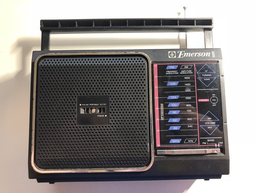 Vintage AM/FM Radio - Emerson - Model P3808 - Portible Radio - Tested & Working