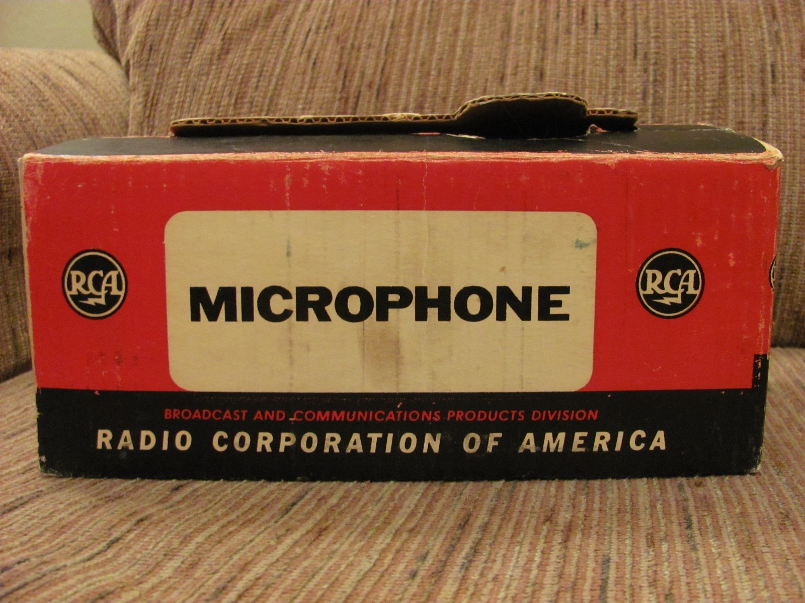 Vintage Empty RCA Type BK-12A Subminiature Dynamic Microphone Box