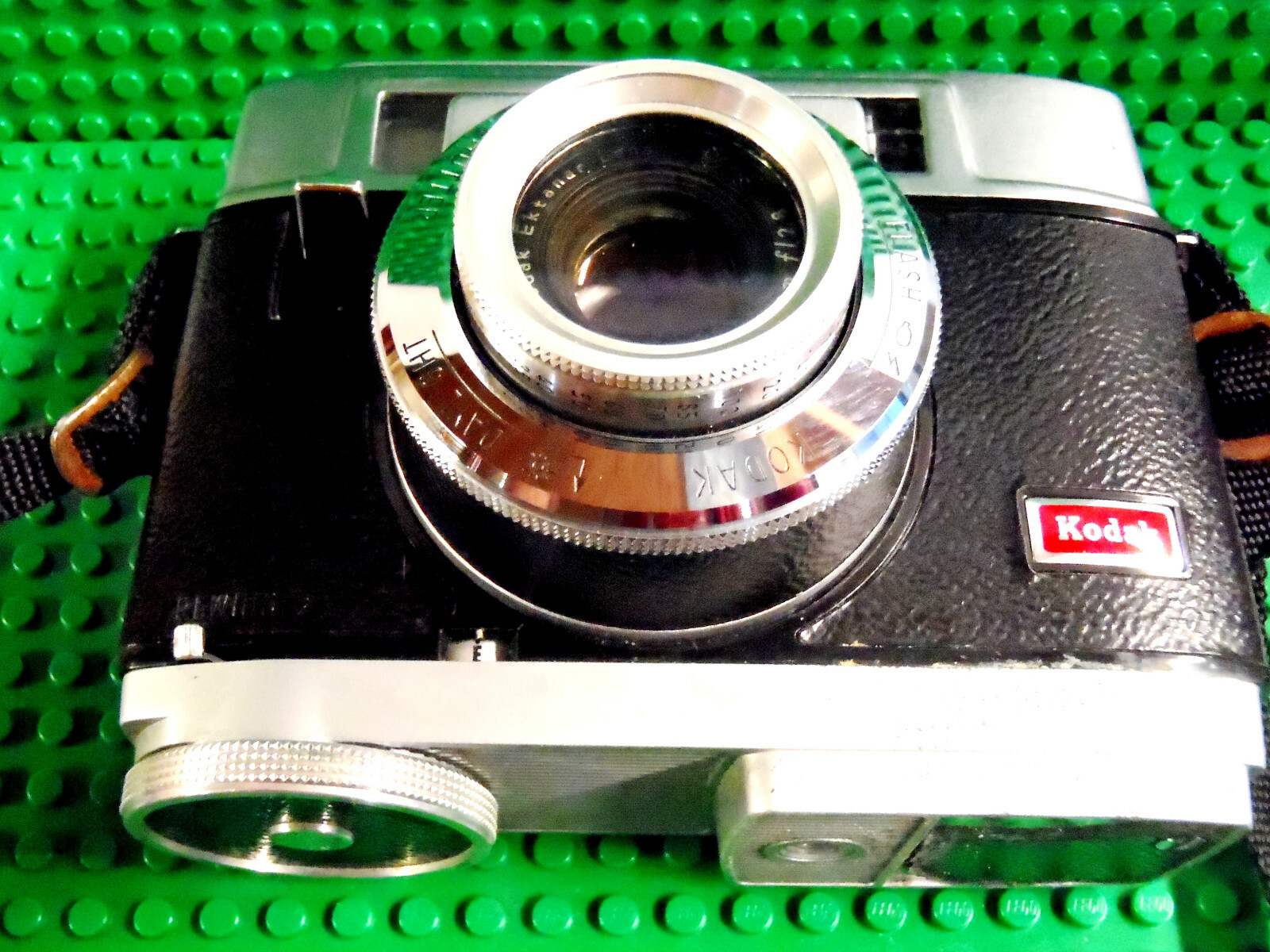 Vintage Kodak Motormatic 35F Camera w/ Original Leather Cover Case Untested