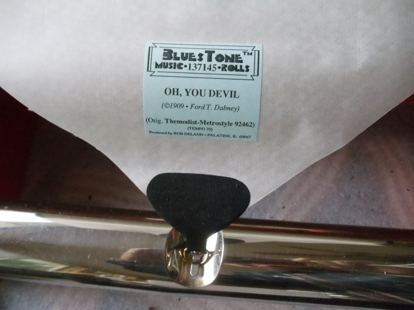 Blues Tone 88 note Player piano roll (16) Oh YOu Devil