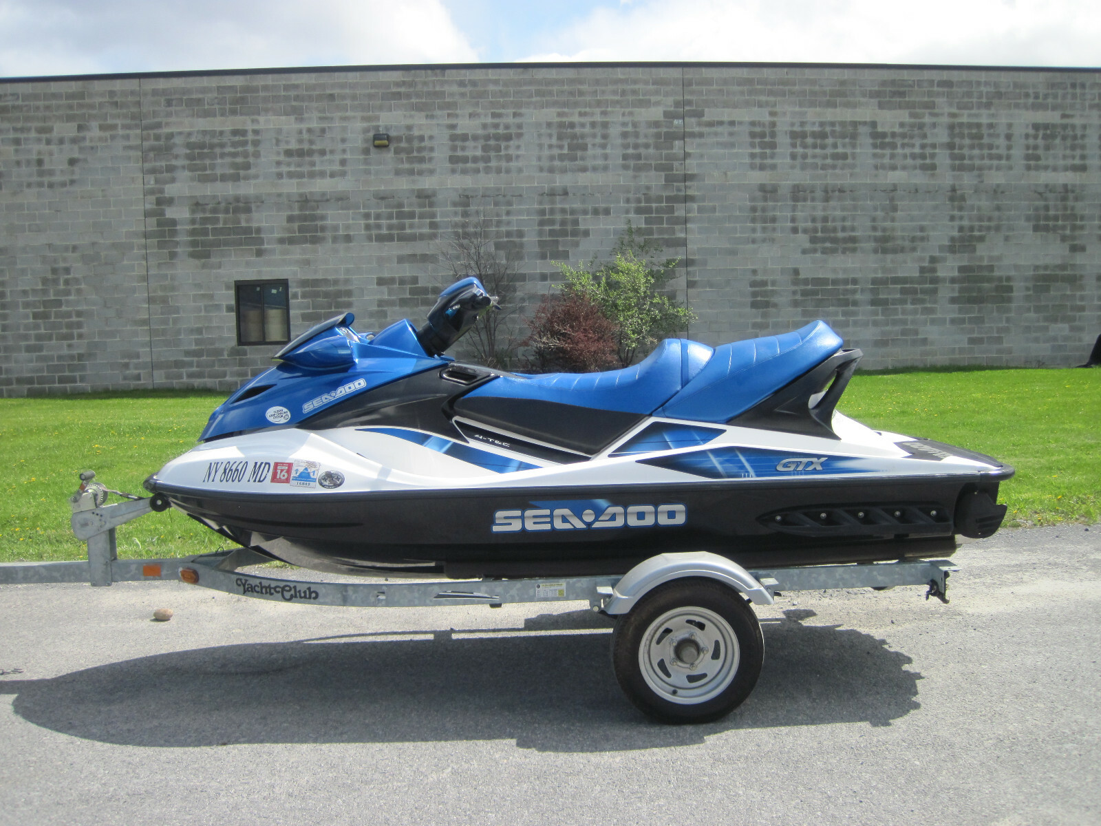 2007 SEA DOO GTX 80HR 4-TEC 1500 BRP X BOMBARDIER SEADOO WAVE RUNNER JET SKI TRL